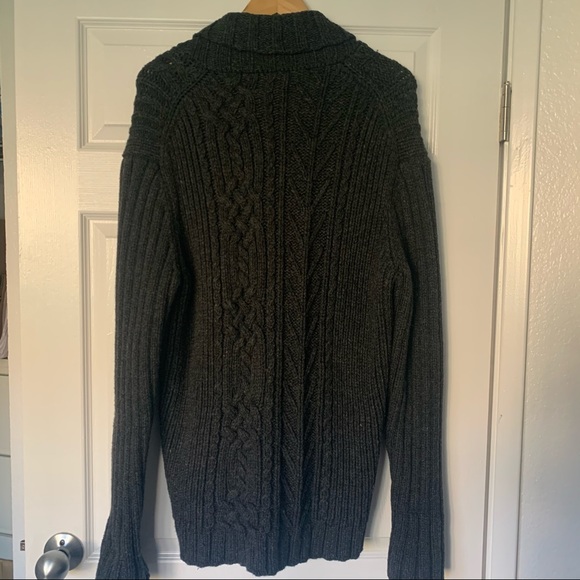 NWT INC Luxe Charcoal Gray Button Up Sweater XL - Picture 5 of 7